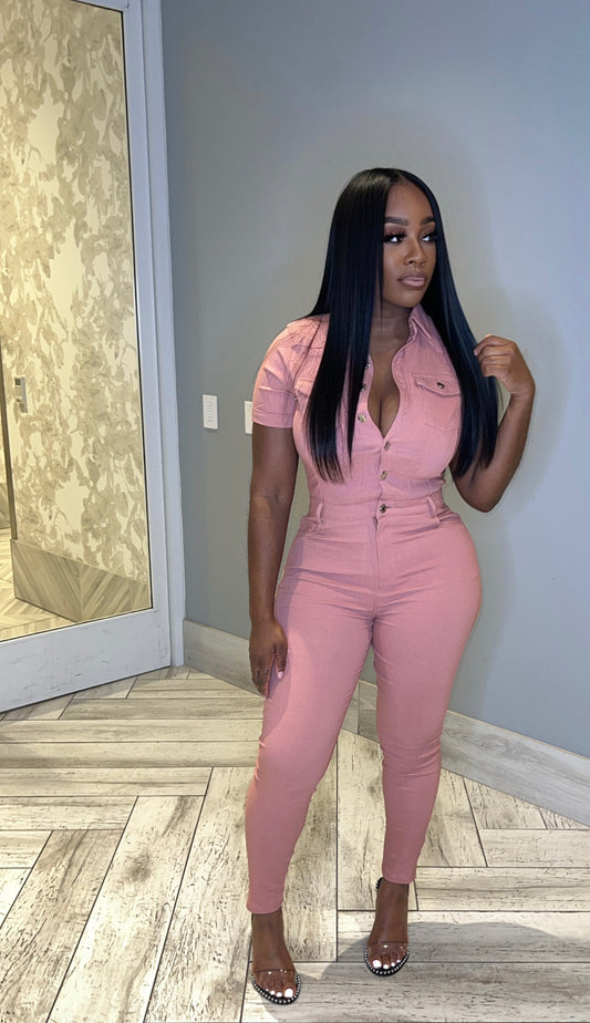 Pretty in Pink jumpsuit
